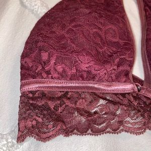 LONG-LINE LACE BRALETTE